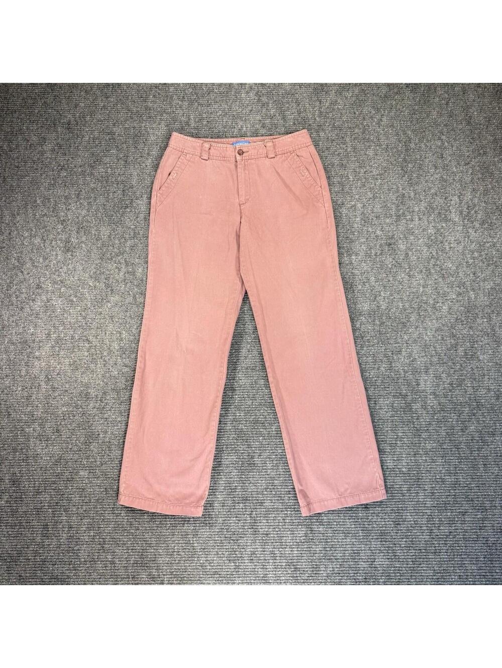 Dockers Womens Size 8 Med Pink Peach Flat Front Jean Pants Cotton Casual Classic